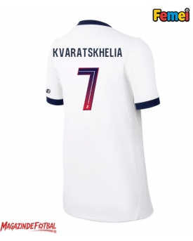 Paris Saint-Germain Khvicha Kvaratskhelia #7 Tricou Fotbal Replică 2026-27 Femei Deplasare Paris Saint-Germain Khvicha Kvaratskhelia #7 Tricou Fotbal Replică 2026-27 Femei Deplasare